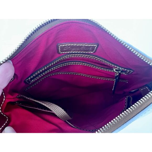 Dooney & Bourke Pebble Leather Crossbody White Handbag Purse Designer Classic - Picture 7 of 16